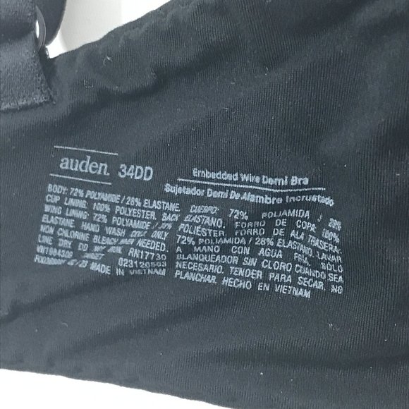 2 x Women's Auden Underwire Bras 34DD Black - Picture 11 of 11